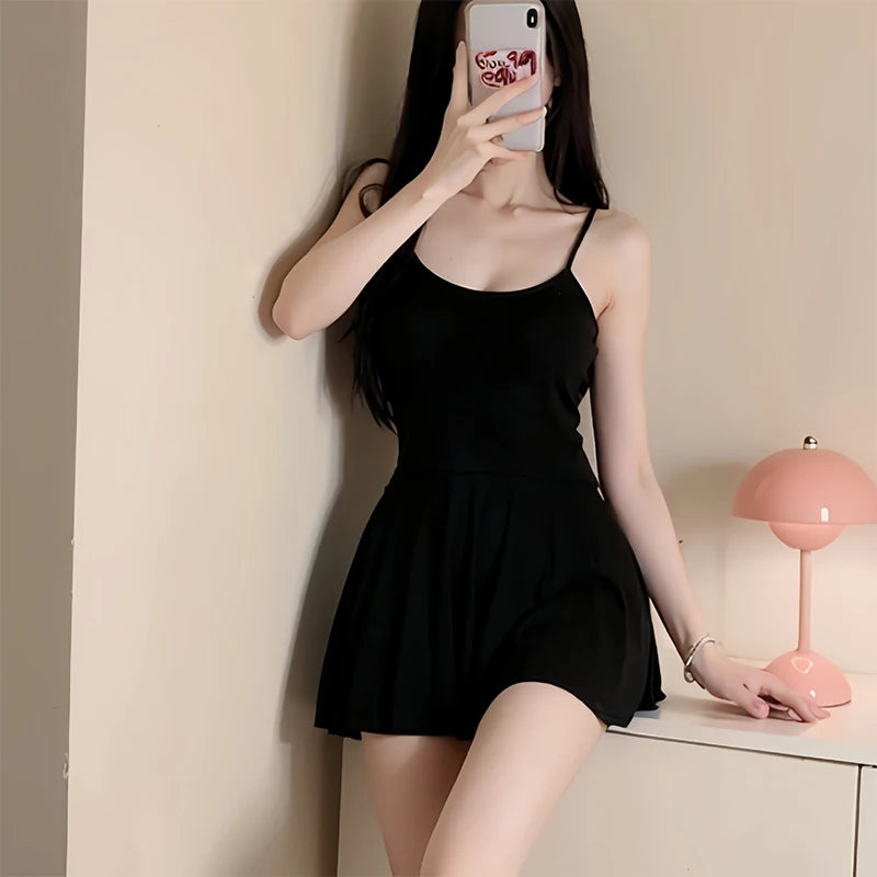 Vestito Slim Scollo a V Mini Dress Smooth Allure Pieghettato