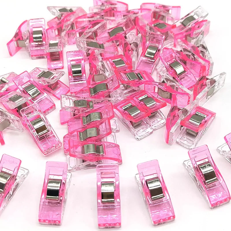 50PCS Clip da cucito Clip colorate Artigianato in plastica multiuso uncinetto