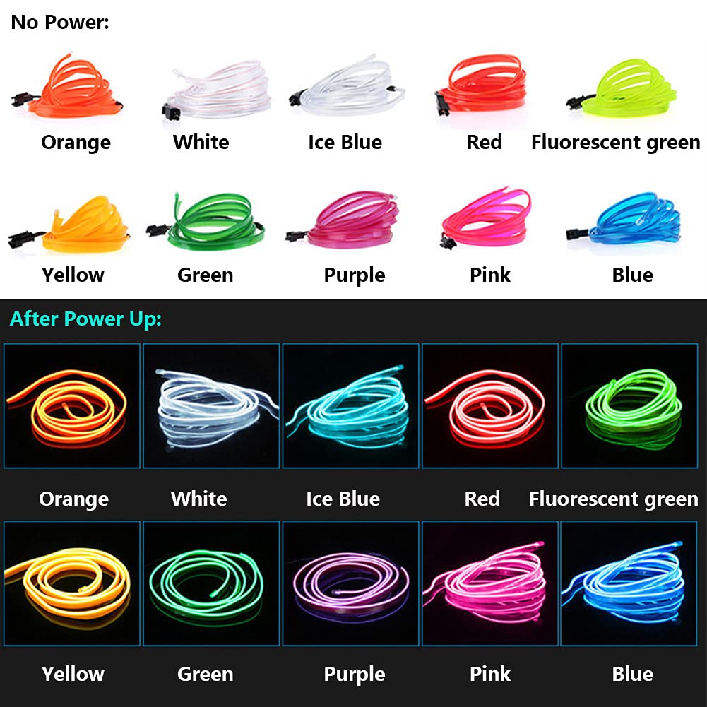 5M Auto Interni Led Strip Light Neon  Fai Da Te