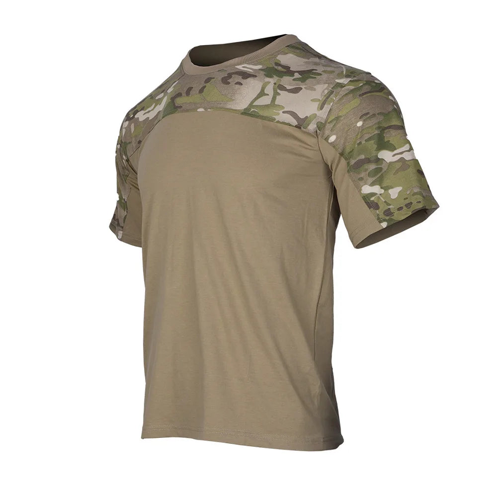 T-shirt tattica manica corta abbigliamento mimetico