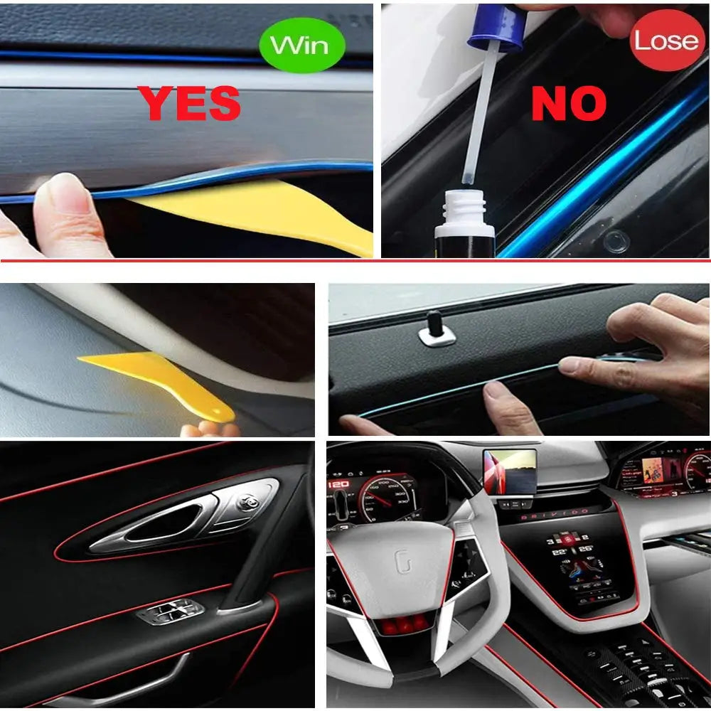 5M Auto Interni Led Strip Light Neon  Fai Da Te