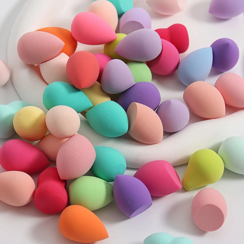 50/100 pezzi set di mini spugnette di varie forme e colori