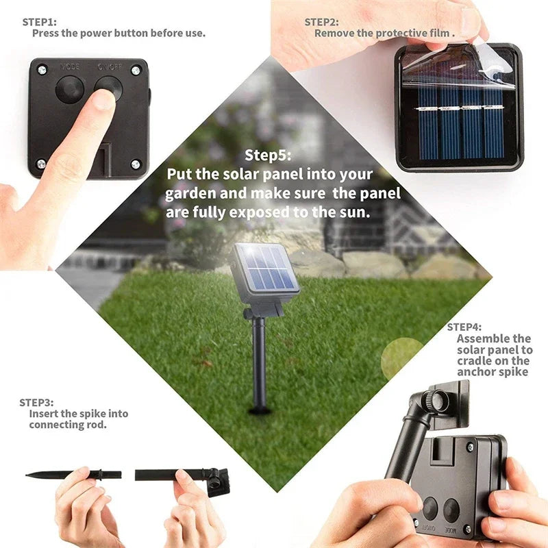LED Solare per giardino 7M/12M/22M/32M