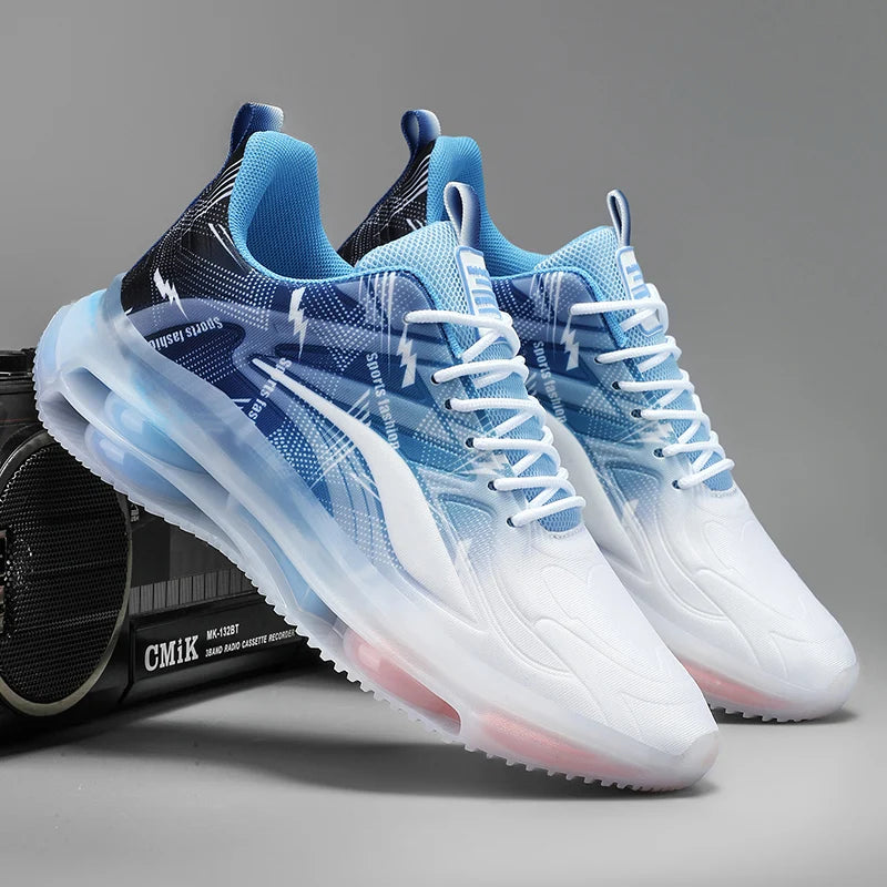 Scarpe da Ginnastica alla moda da uomo, con ammortizzazione dell’aria, comode e antiscivolo, traspiranti e adatte per attività sportive