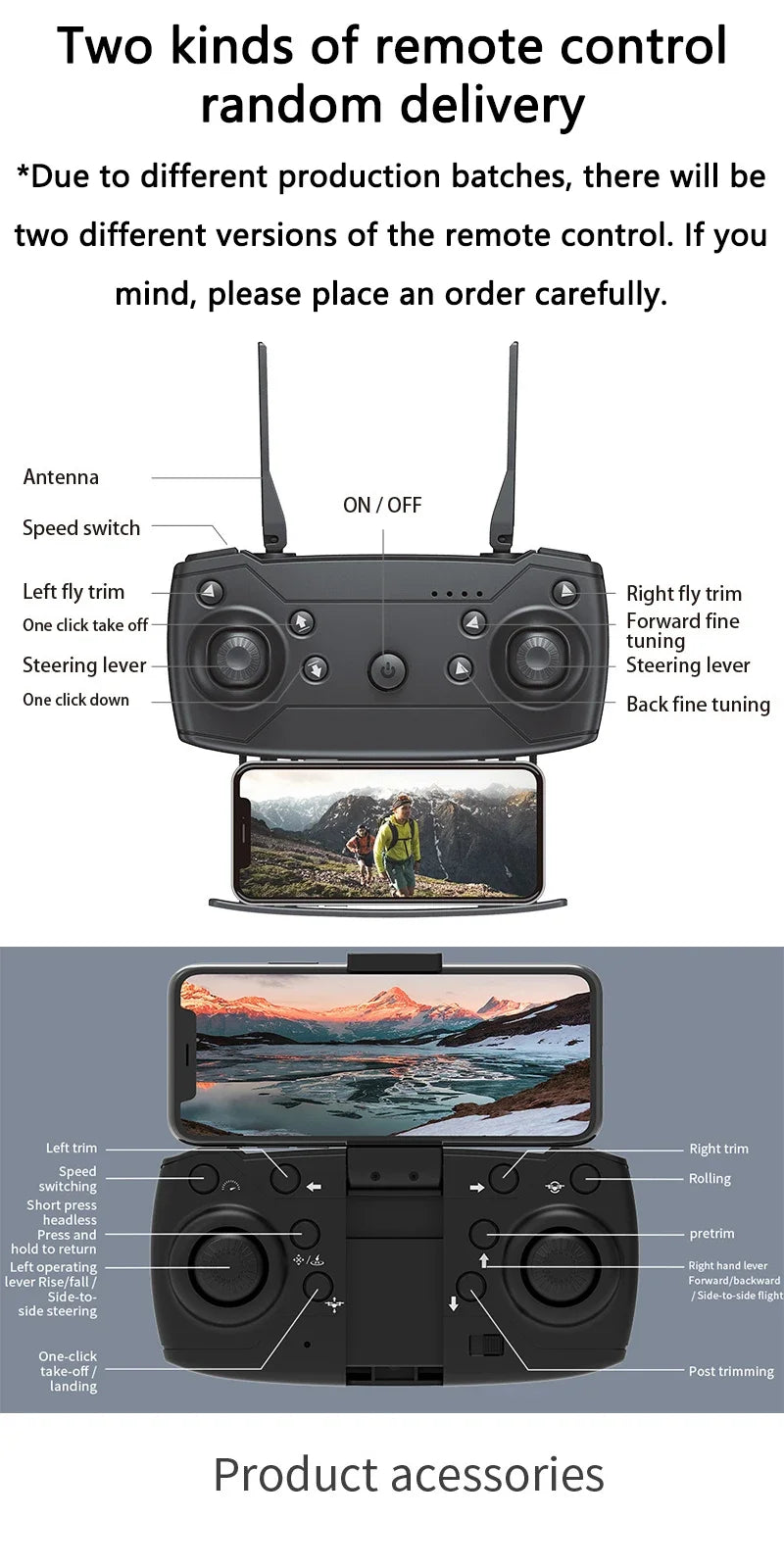 E88 Pro WiFi FPV Drone - Single/Dual 4K/1080P Camera, Grandangolare HD, Altitude Hold, pieghevole