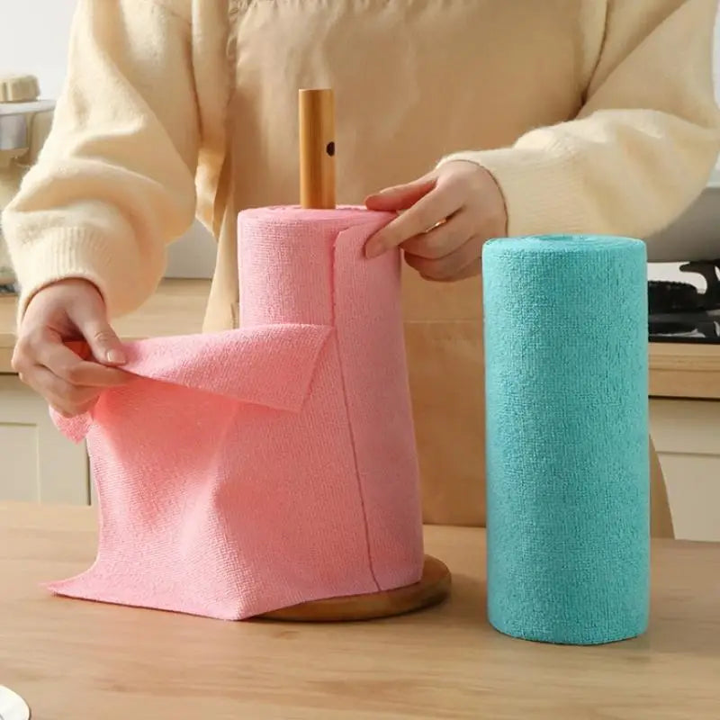 1 Roll/20pcs Asciugamani per la pulizia in microfibra Asciugamani riutilizzabili per cucina Super assorbenti