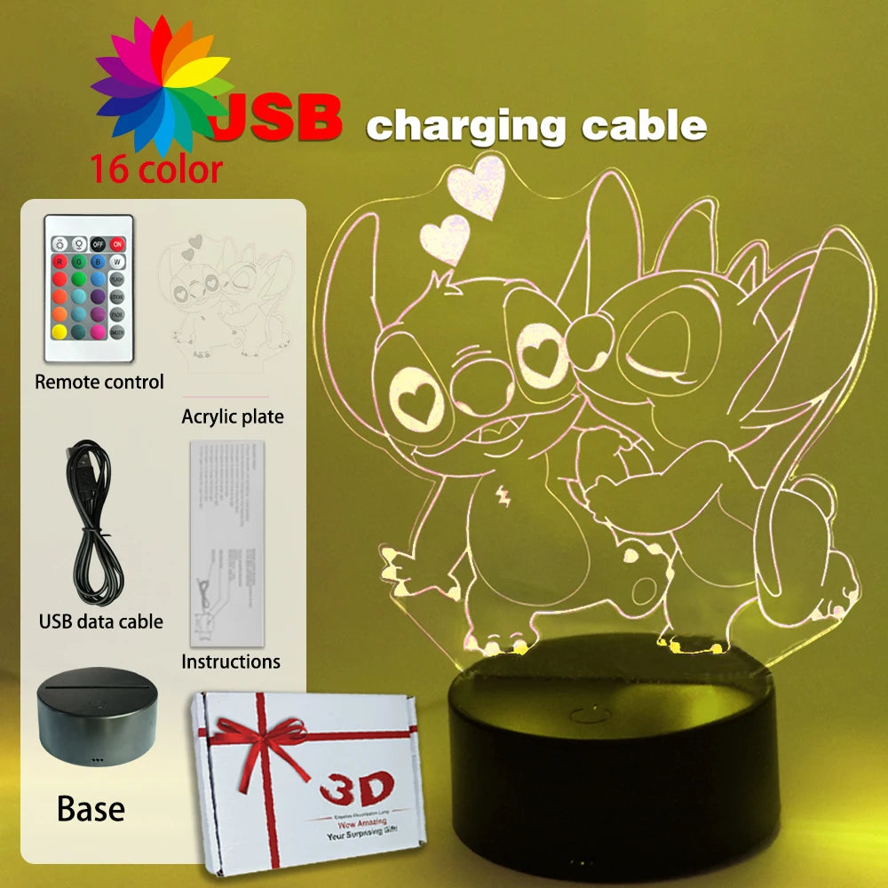 Lampada STITCH  LED Luce notturna Telecomando Smart Touch