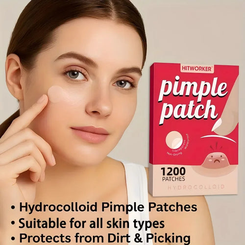 1200 pezzi/set di cerotti idrogel per la copertura dell’acne, adatti sia per uomini che per donne, adatti a tutti i tipi di pelle