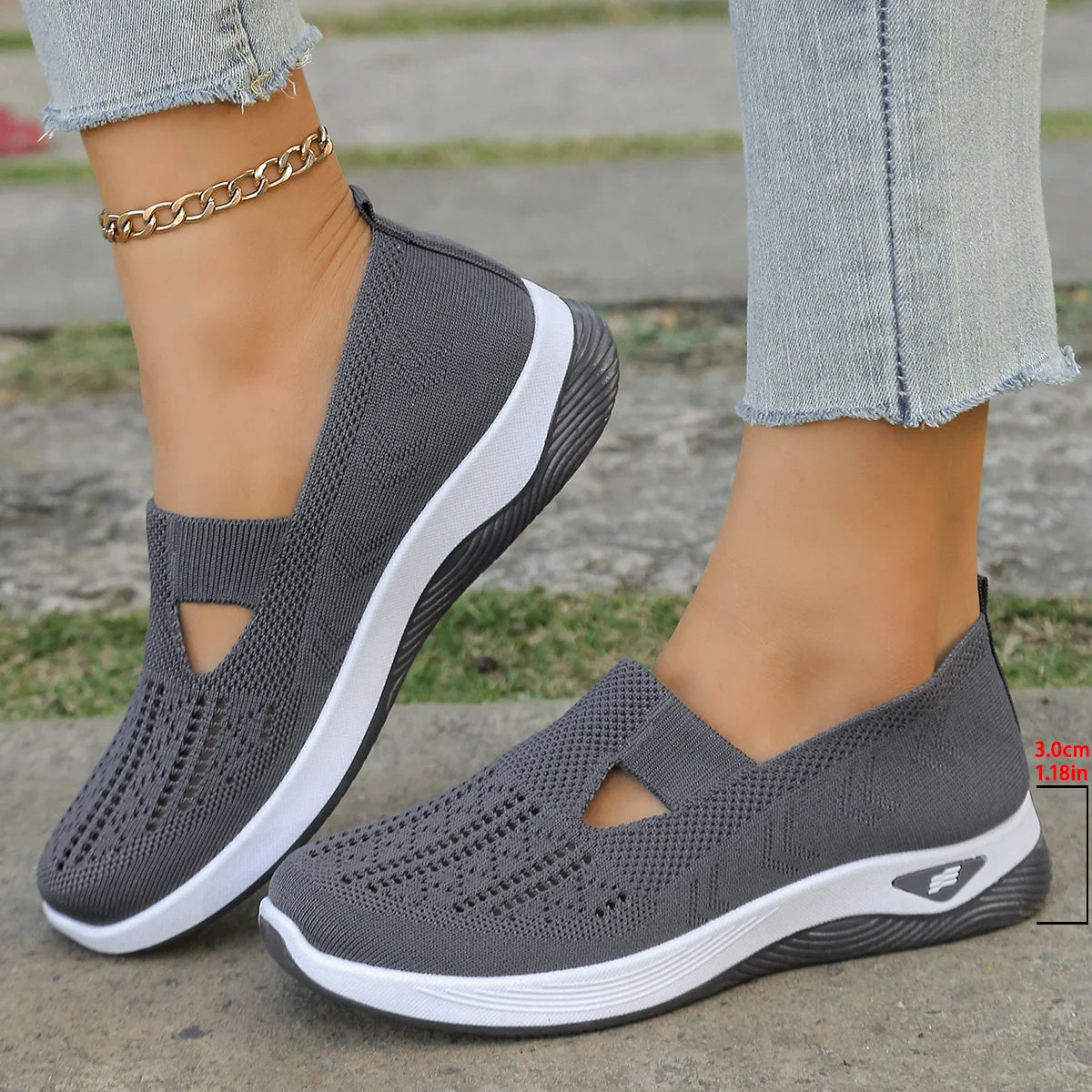 Scarpe sportive primaverili nuove da donna, alla moda, traspiranti, leggere, antiscivolo, resistenti all’usura,