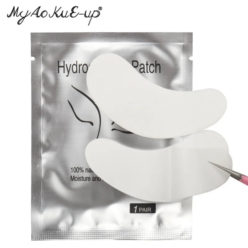 50 paia di estensione delle ciglia in Hydrogel Eye Pad Gel Adesivo