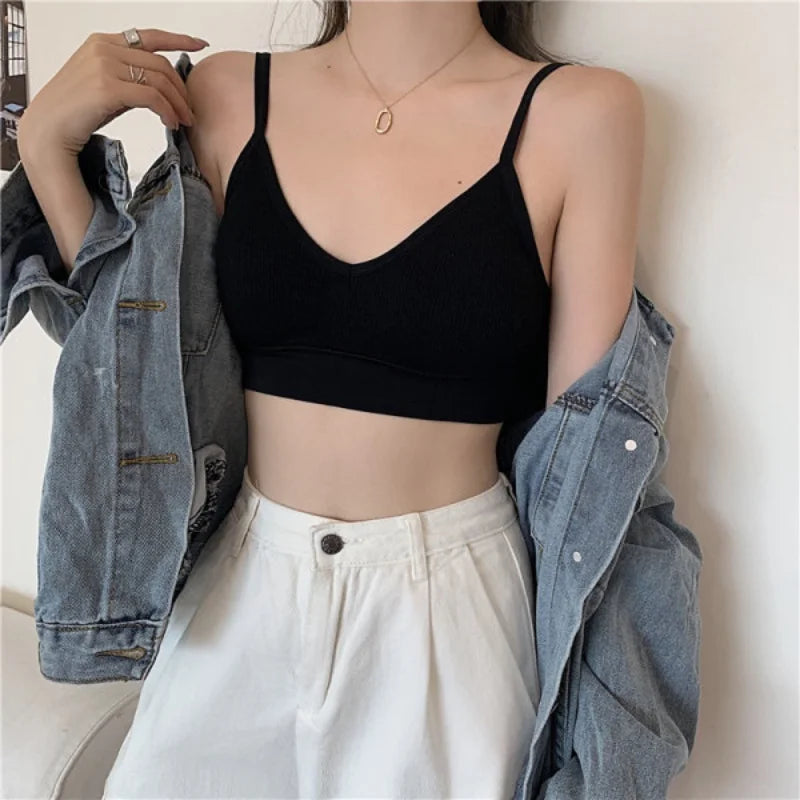 Set di 4 Pz Reggiseno senza cuciture, in cotone
