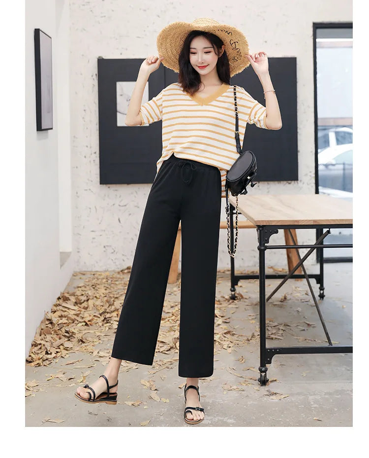 Pantaloni a gamba larga da donna