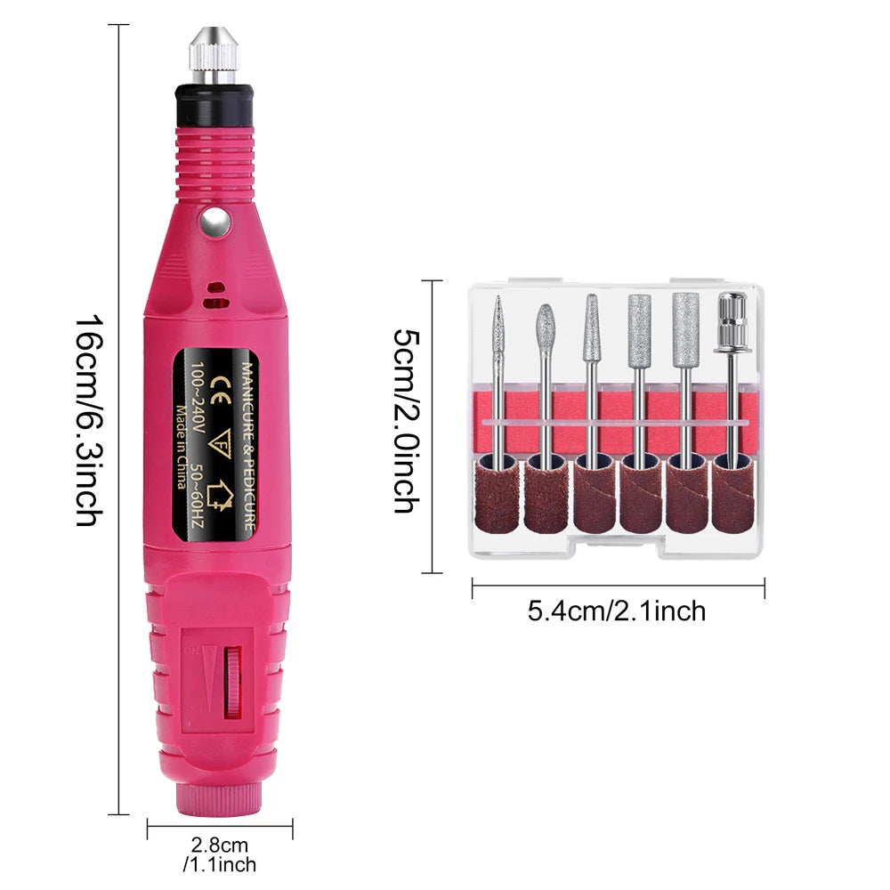 Trapano per unghie elettrico + Set fresatura