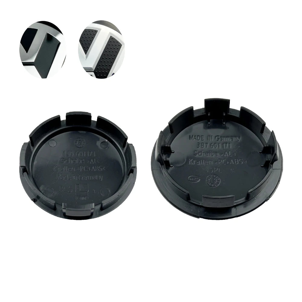 4 pezzi 55/56/65/70Tappi Coprimozzo per VW Golf
