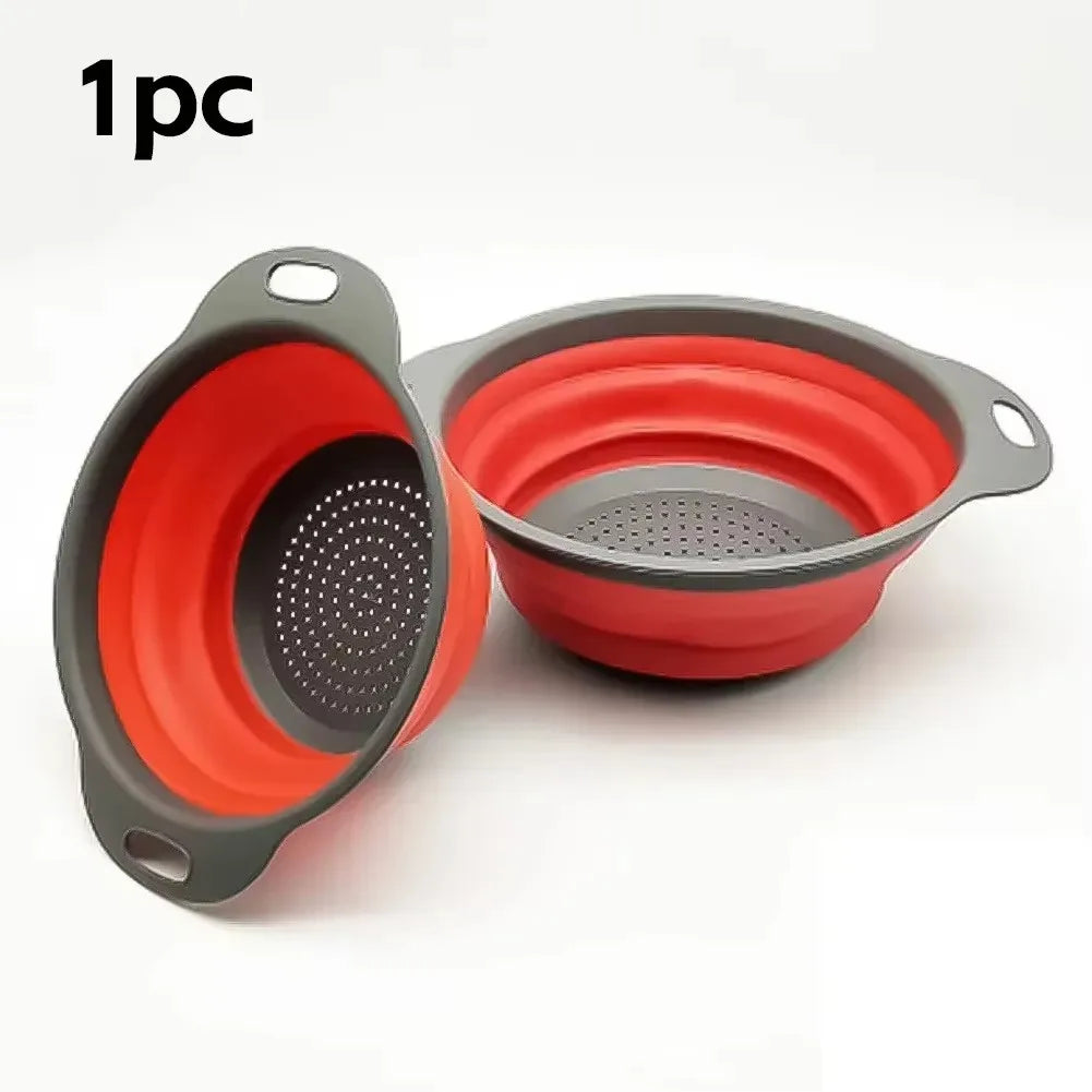 Scolapasta pieghevole in silicone