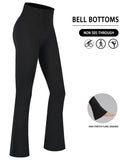 Pantaloni svasati super morbidi da donna a vita alta Leggings a zampa d’elefante
