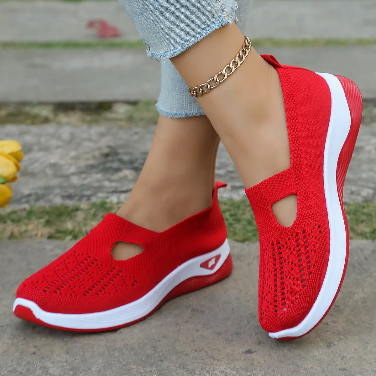 Scarpe sportive primaverili nuove da donna, alla moda, traspiranti, leggere, antiscivolo, resistenti all’usura,