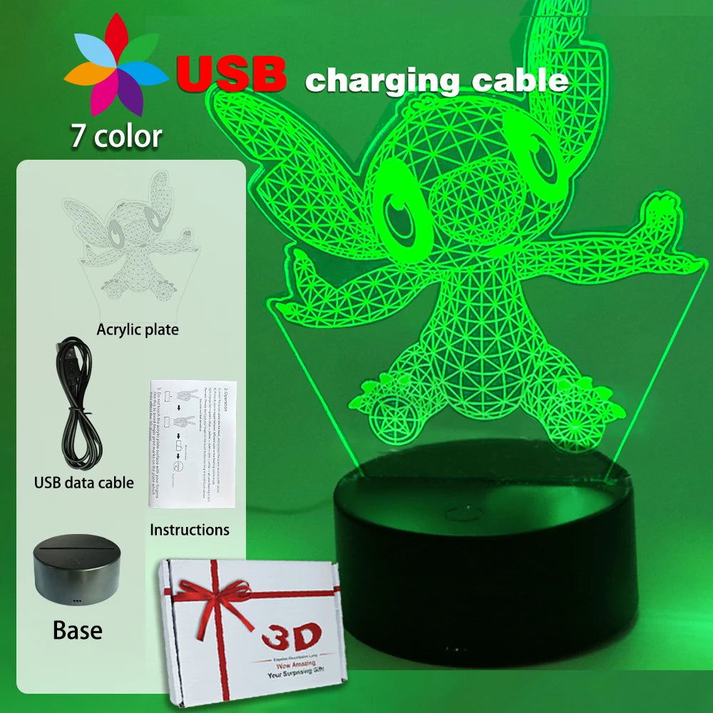 Lampada STITCH  LED Luce notturna Telecomando Smart Touch