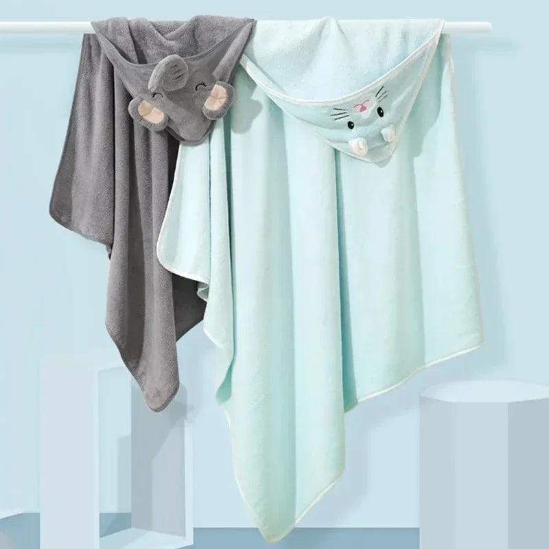 Cartoon Animal Baby Asciugamani da bagno con cappuccio per bambini