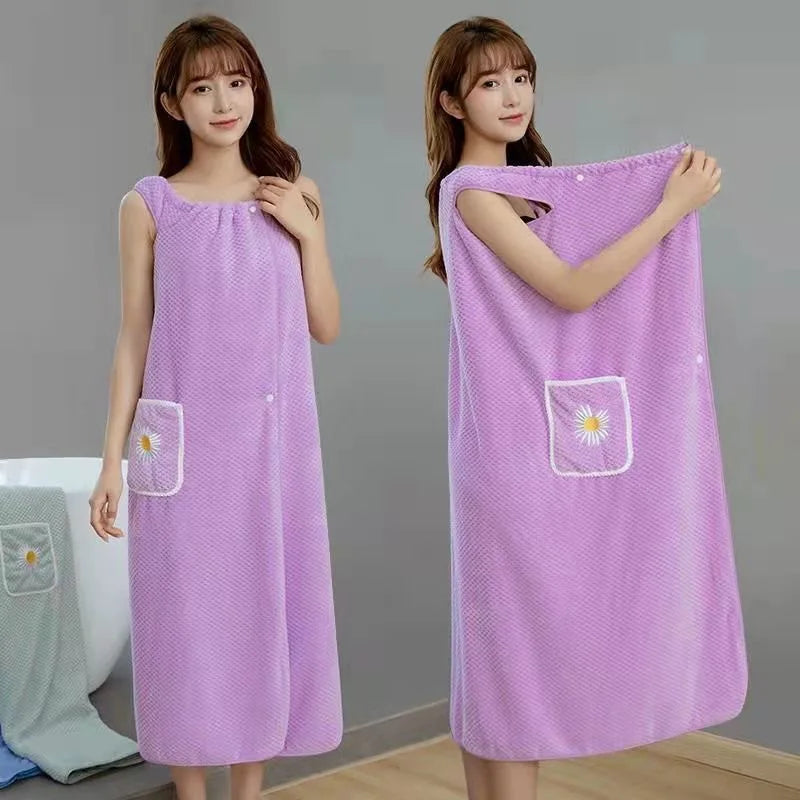 Asciugamano da bagno Indossabile Lavabile Accappatoio