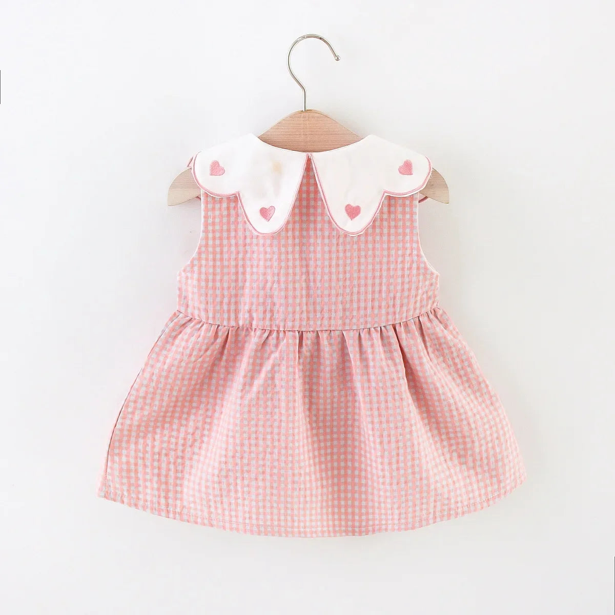 2 Pz Set Abito per bambina con ribavero ricamato