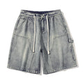 Pantaloncini di jeans da uomo larghi estivi Vintage Hip-hop Cargo Y2K