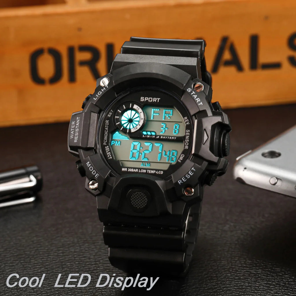 Orologio da uomo Multifunzionale Impermeabile Allarme luminoso