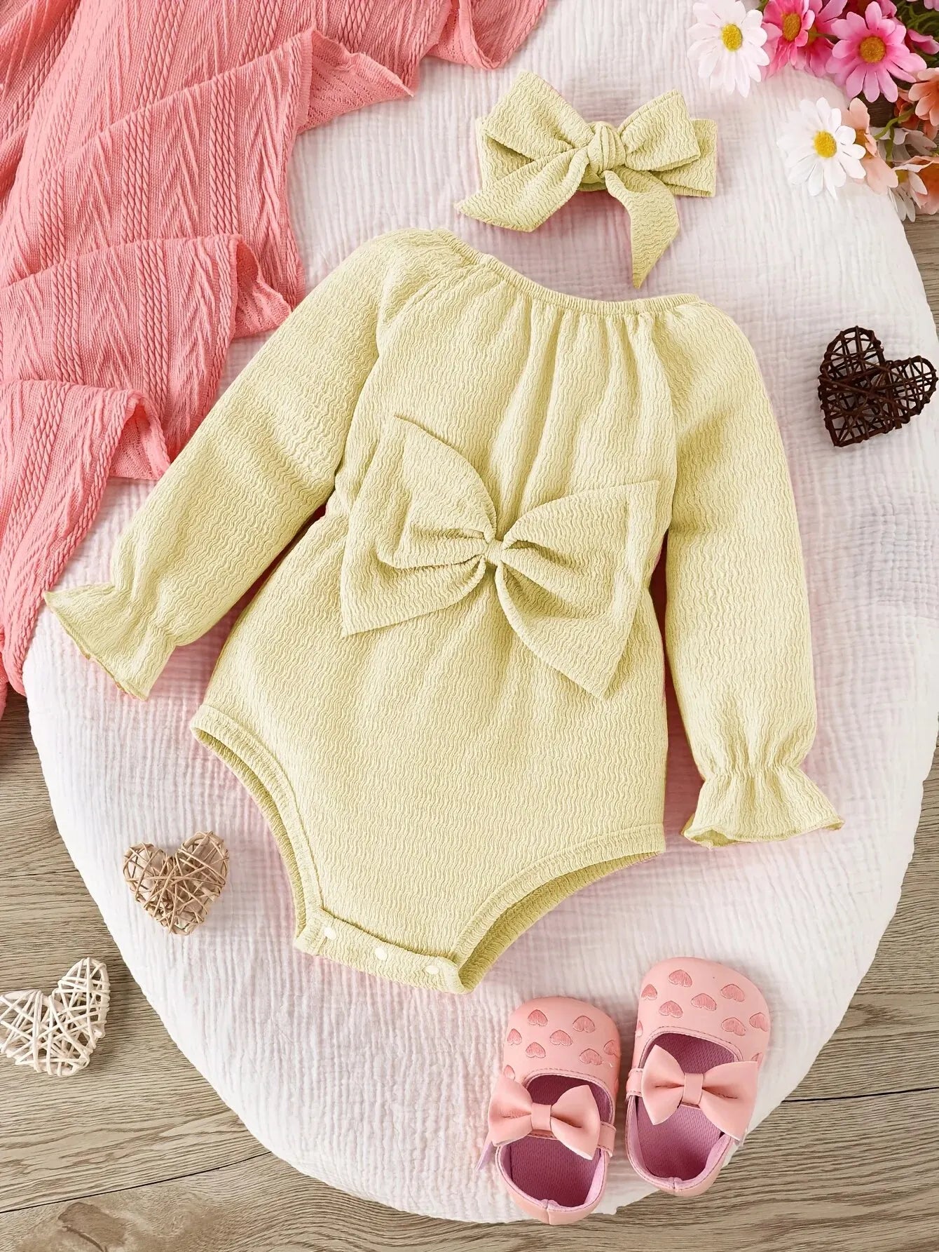 Set di due pezzi primavera bambini in cotone