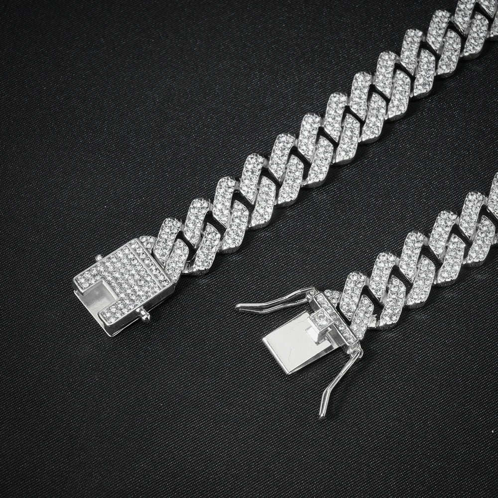 Bracciale a catena a maglie cubane
