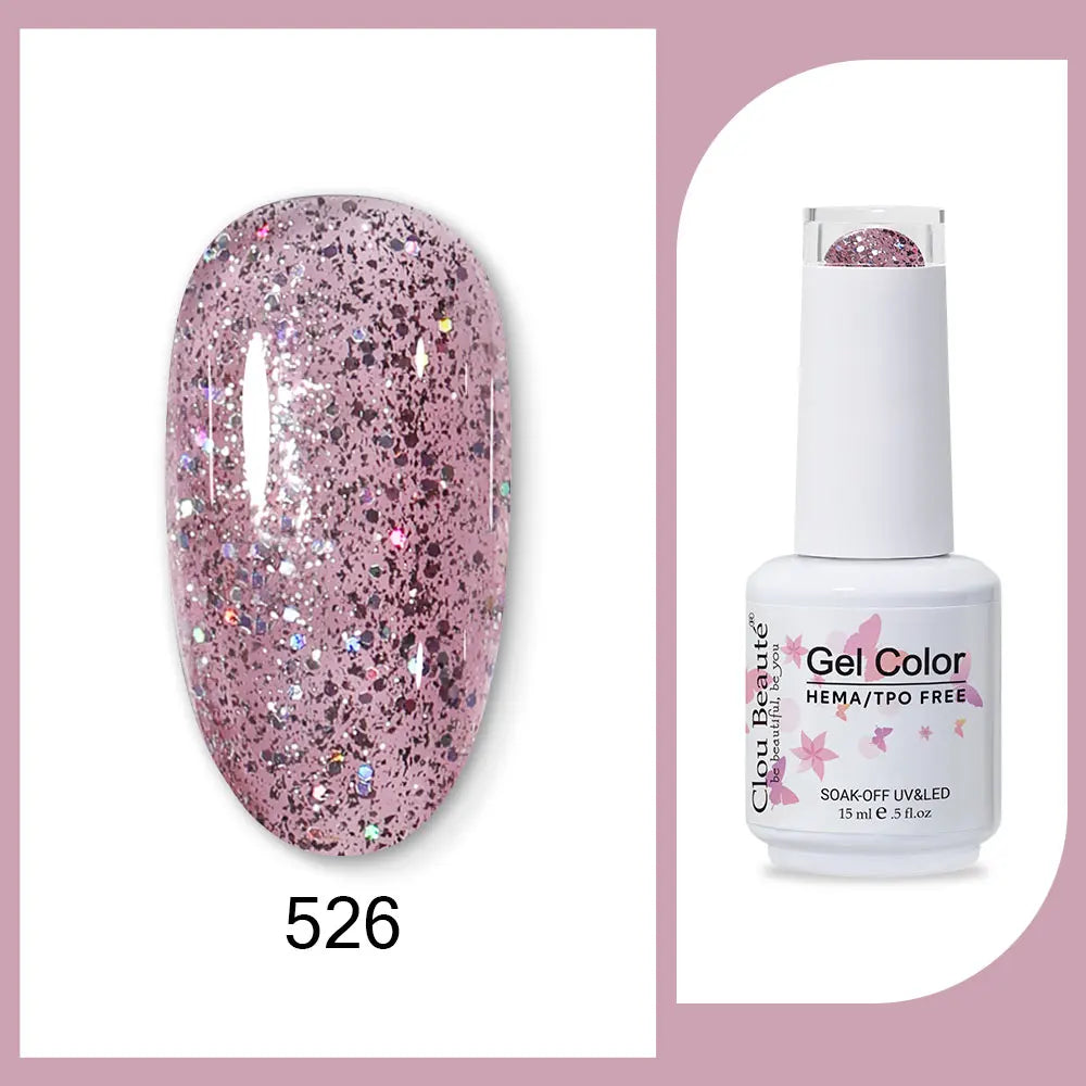 CLOU BEAUTÈ  15/10ml Semipermanente Gel Smalto Unghie 400 colori disponibili