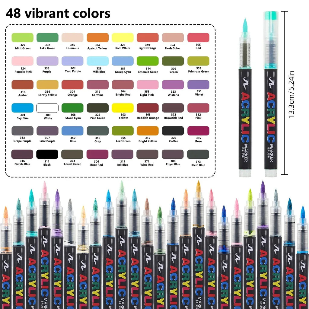 36-366 Colors Acrylic Set Waterproof Professional
