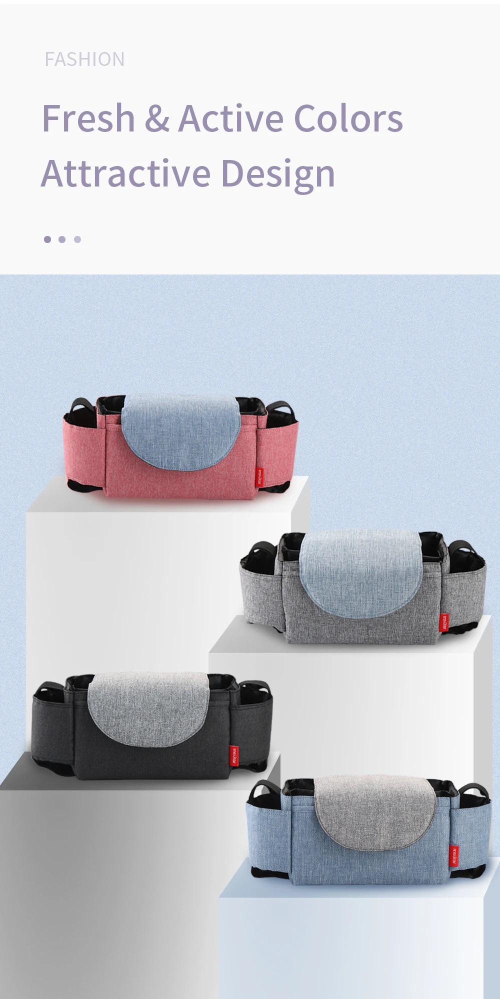 Borsa portaoggetti per passeggino