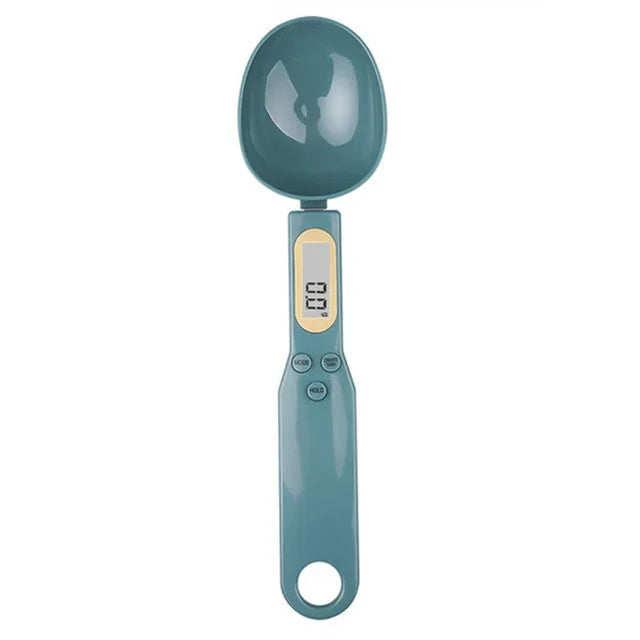 Mini Bilancia a cucchiaio Bilancia da cucina digitale, 0,1-500g, Cucchiaio di misura del peso per Farina, Latte, Caffè in polvere,