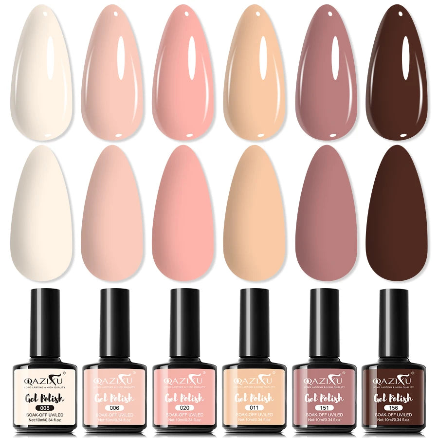 QAZIXU Gel per unghie per Nail Art SET 6 Pz