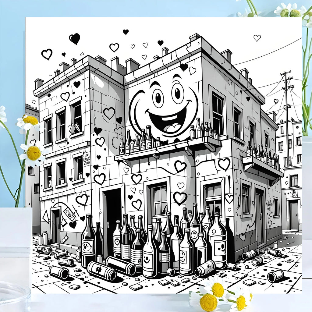 Libro da colorare di graffiti per adulti Design originale