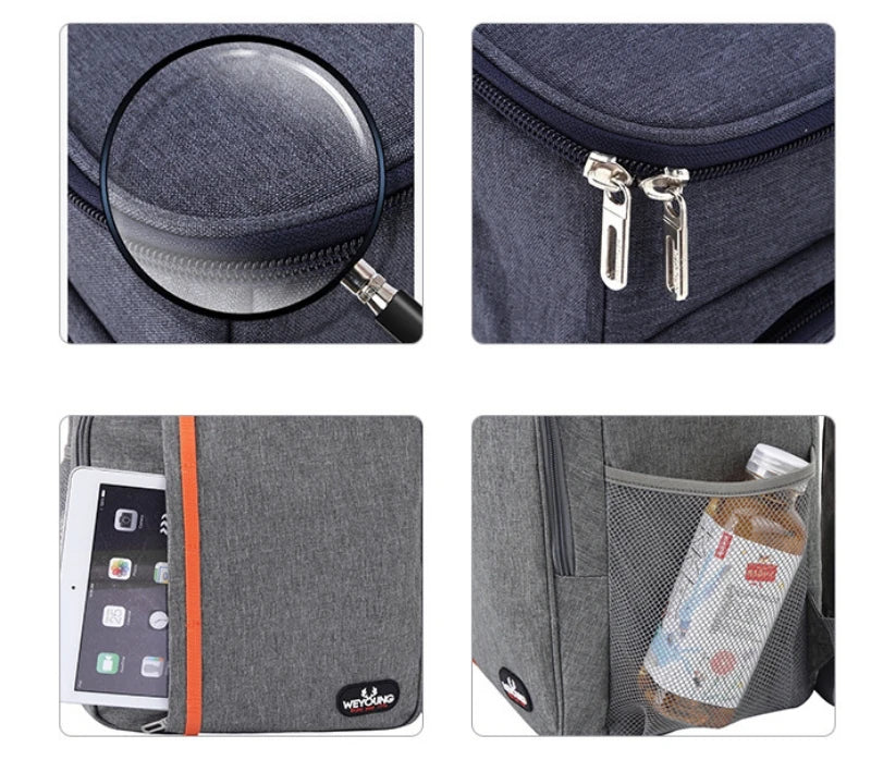 18L Borsa per il pranzo termica portatile per alimenti Resistente impermeabile Cooler Custodia isolata per il  ghiaccio