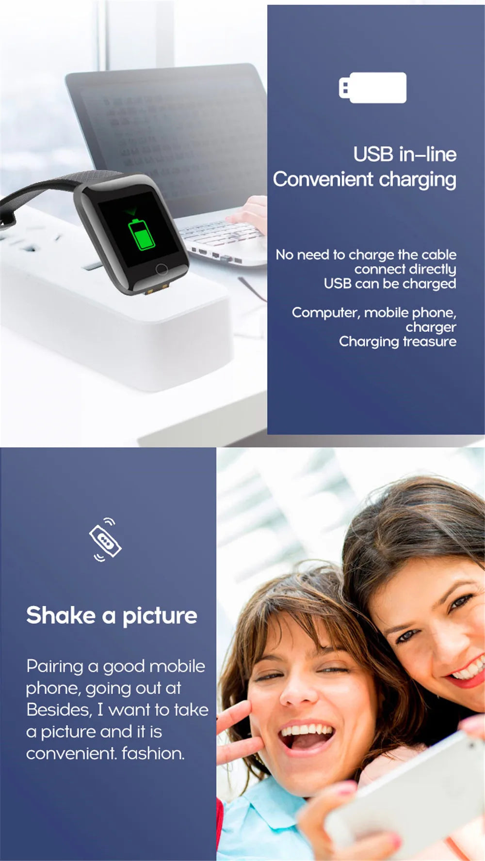 Smartwatch Unisex  per Android IOS