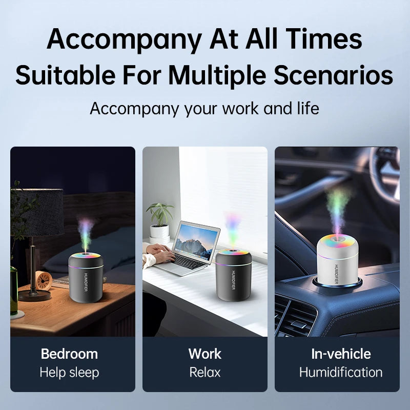 Mini umidificatore d’aria USB Diffusore per auto e Casa