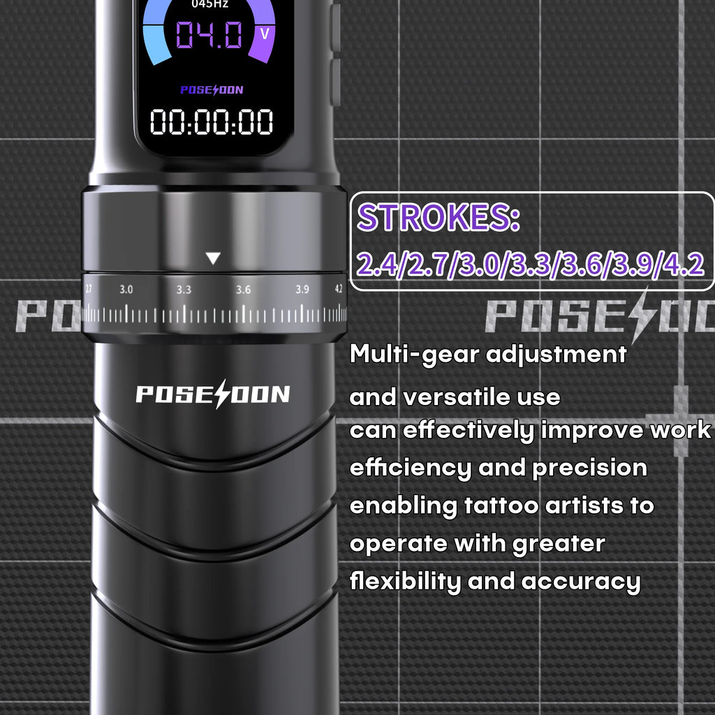 POSEIDON Tattoo Kit di penna per tatuaggi professionali
