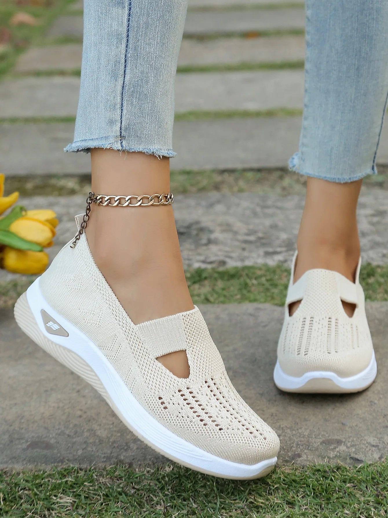Scarpe sportive primaverili nuove da donna, alla moda, traspiranti, leggere, antiscivolo, resistenti all’usura,