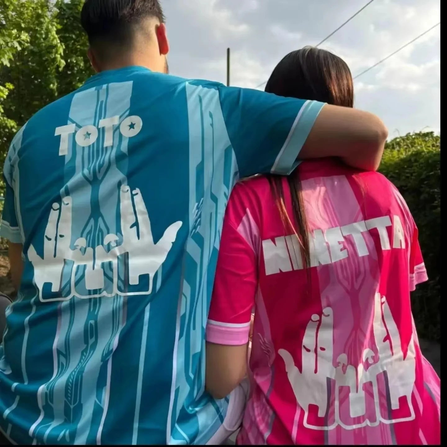 TOTO & NINETTA  T-shirt di COPPIA Top Quality
