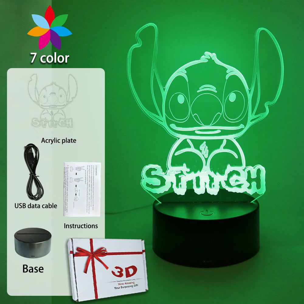 Lampada STITCH  LED Luce notturna Telecomando Smart Touch