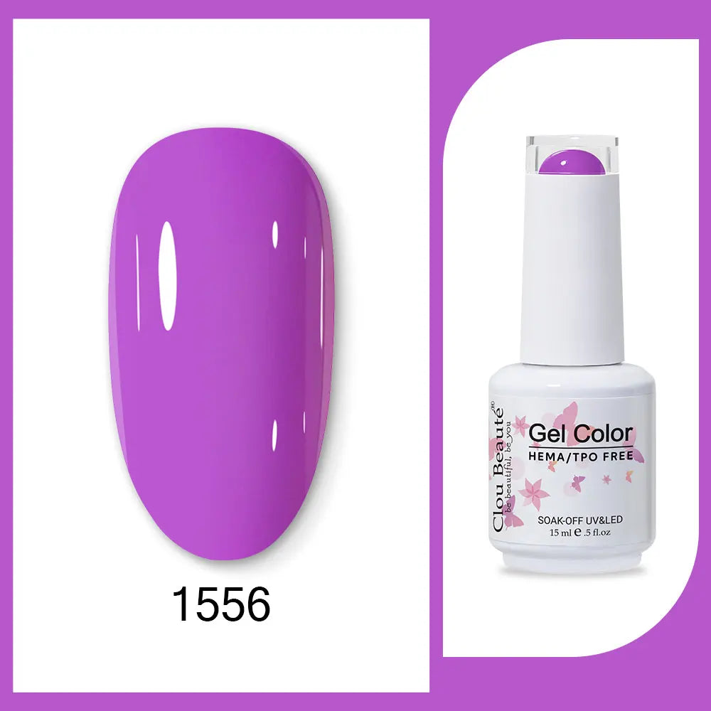 CLOU BEAUTÈ  15/10ml Semipermanente Gel Smalto Unghie 400 colori disponibili