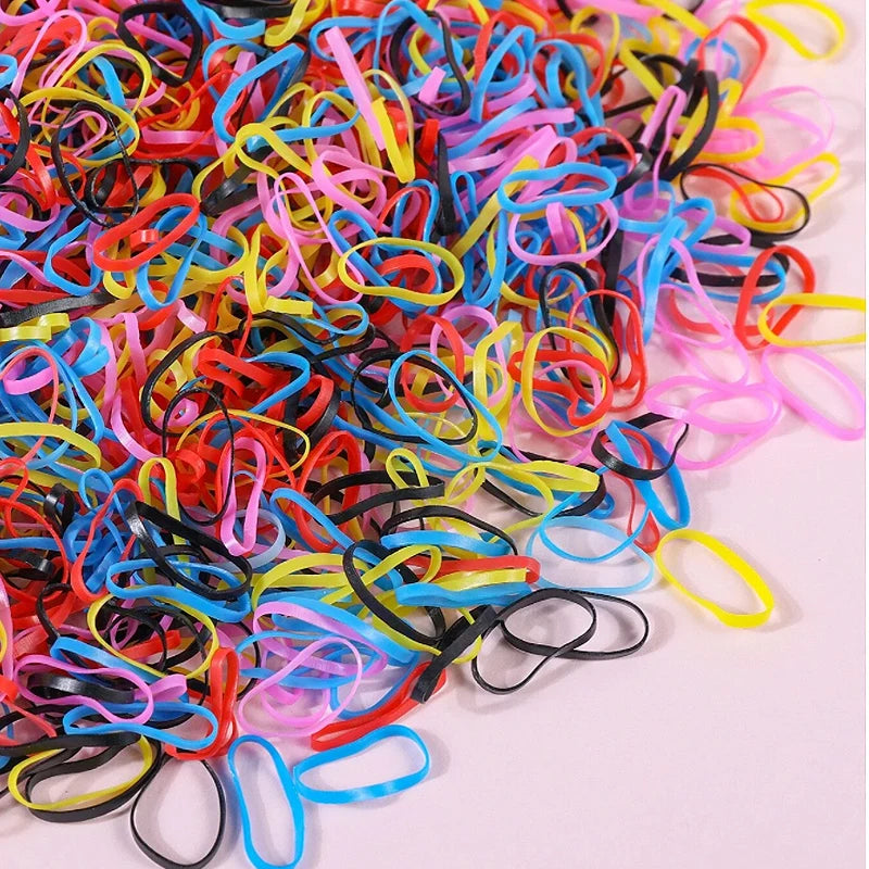 1000/2000Pcs mini elastici diversi colori