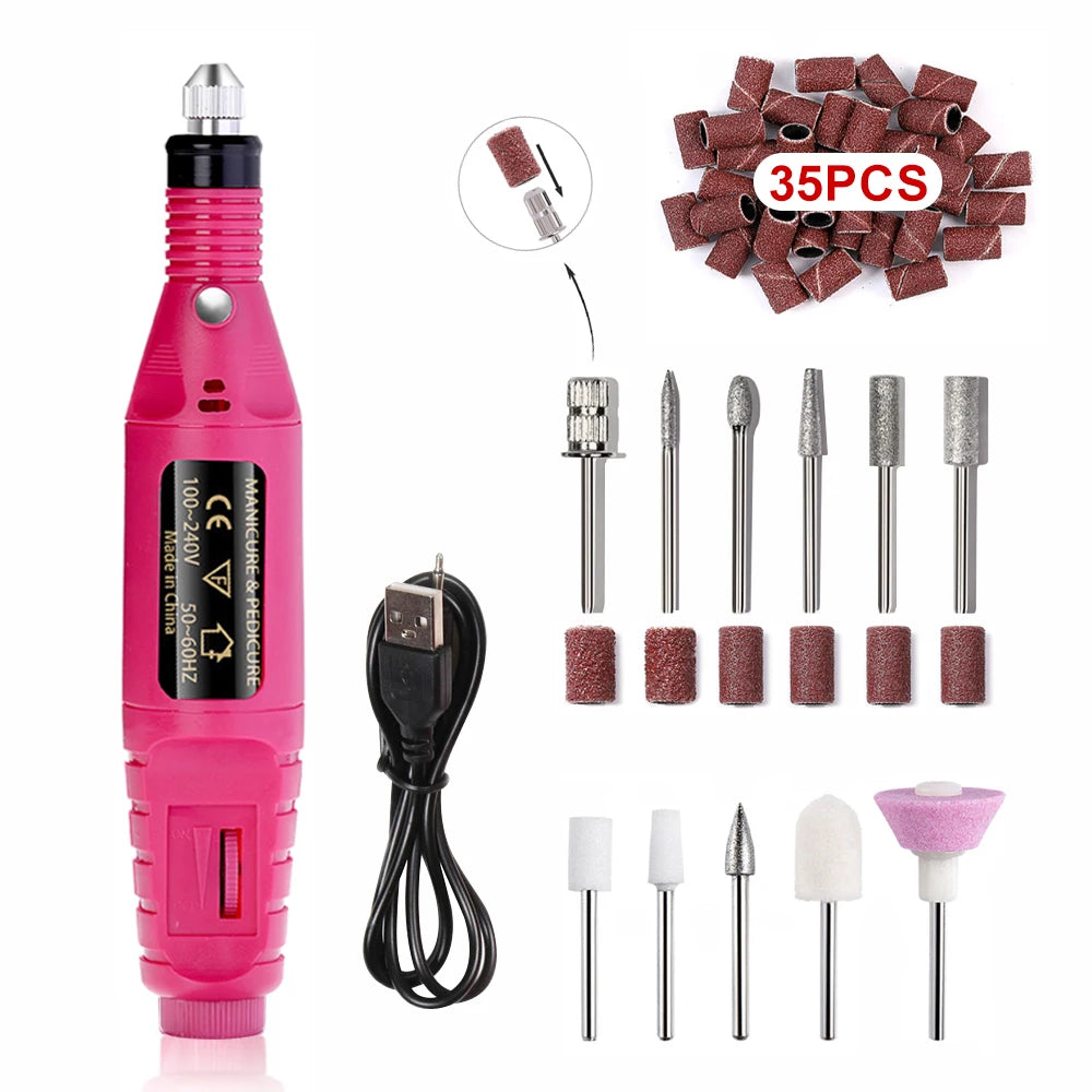 Trapano per unghie elettrico + Set fresatura