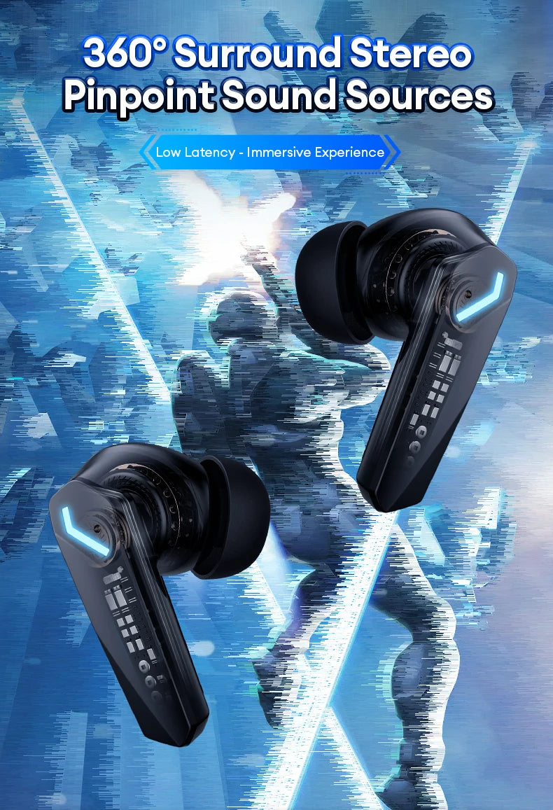 Lenovo GM2 Pro Cuffie Wireless Touch Control Auricolari Bluetooth Riduzione del rumore HiFi