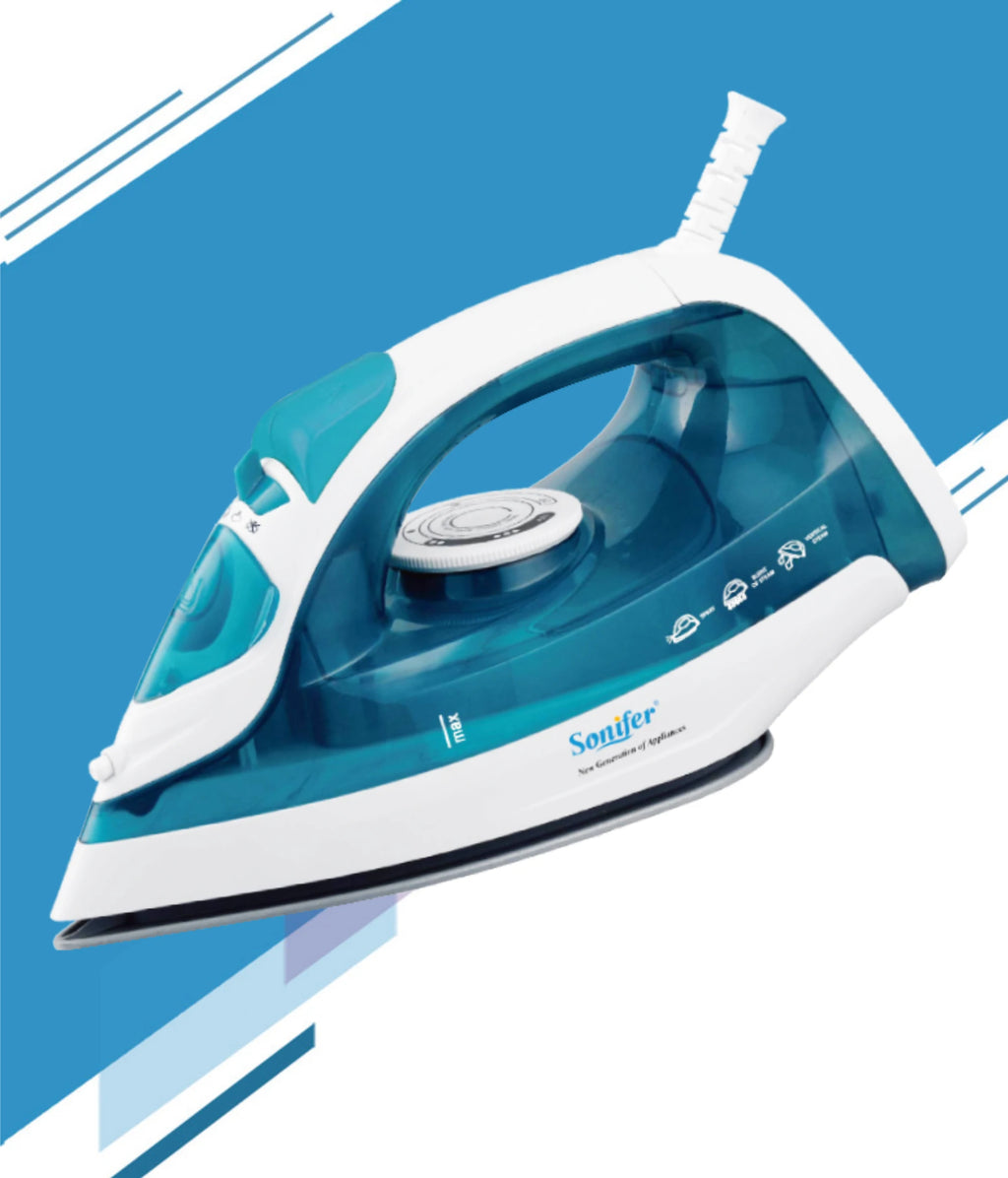 Sonifer Ferro da stiro elettrico Mini vapore portatile per indumenti Ferro da stiro a vapore per abbigliamento in ceramica regolabile