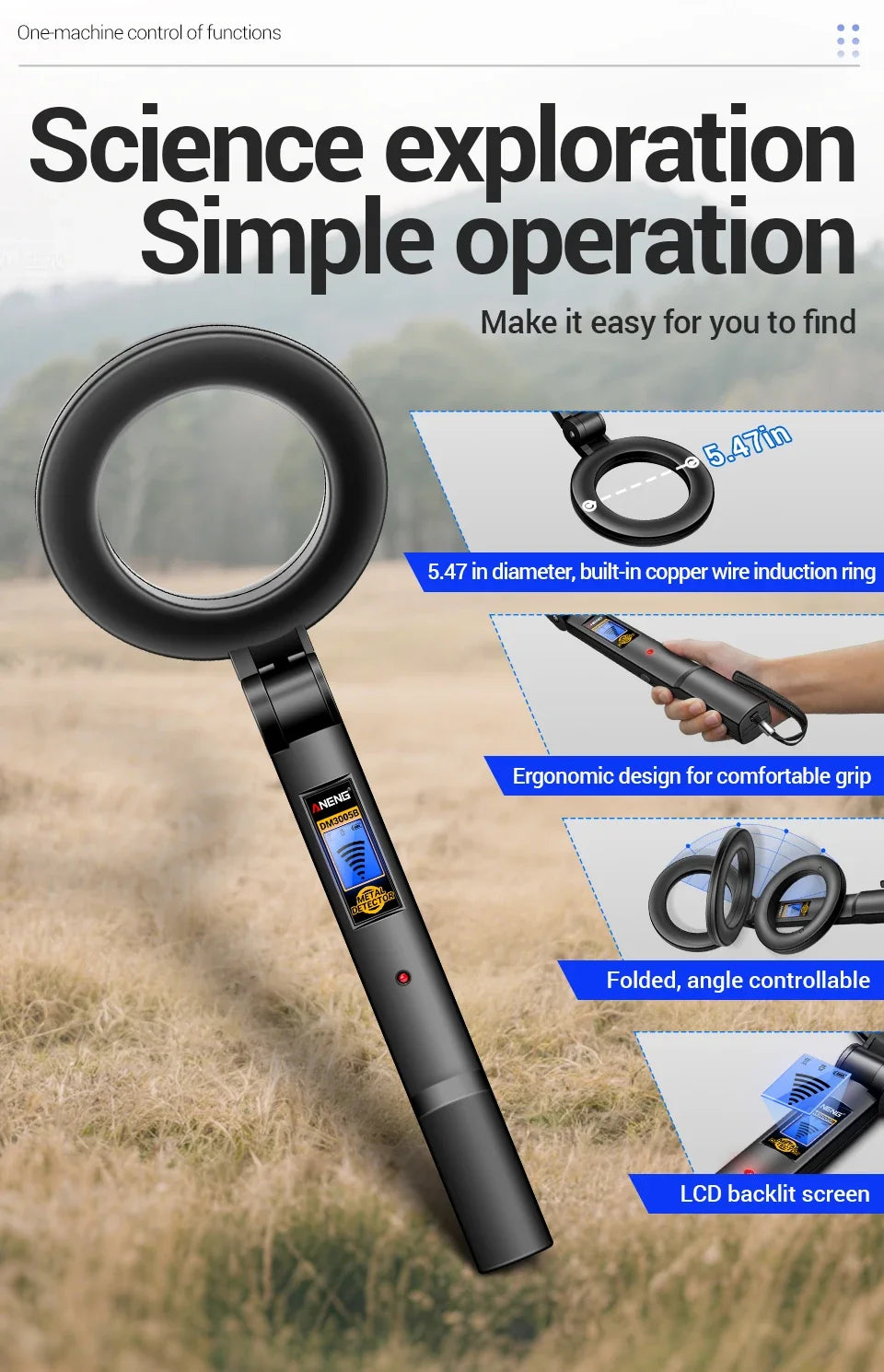 Metal detector portatile DM3005B