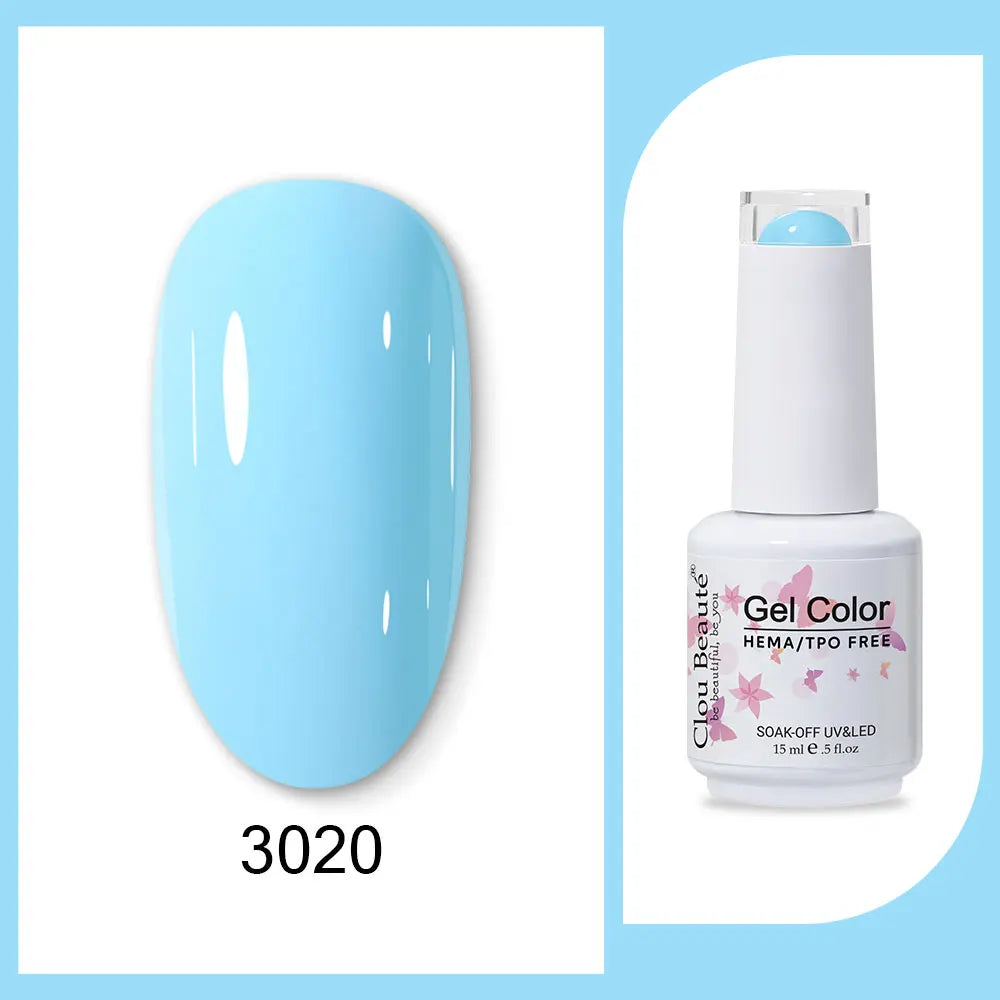 CLOU BEAUTÈ  15/10ml Semipermanente Gel Smalto Unghie 400 colori disponibili