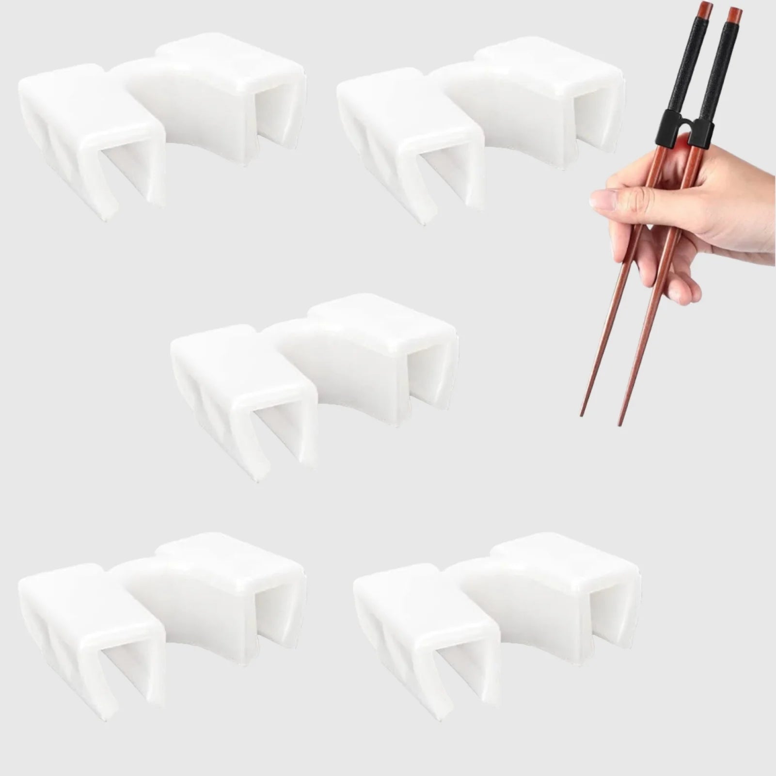 5PCS per bacchette in plastica non scivoloso resistente al calore